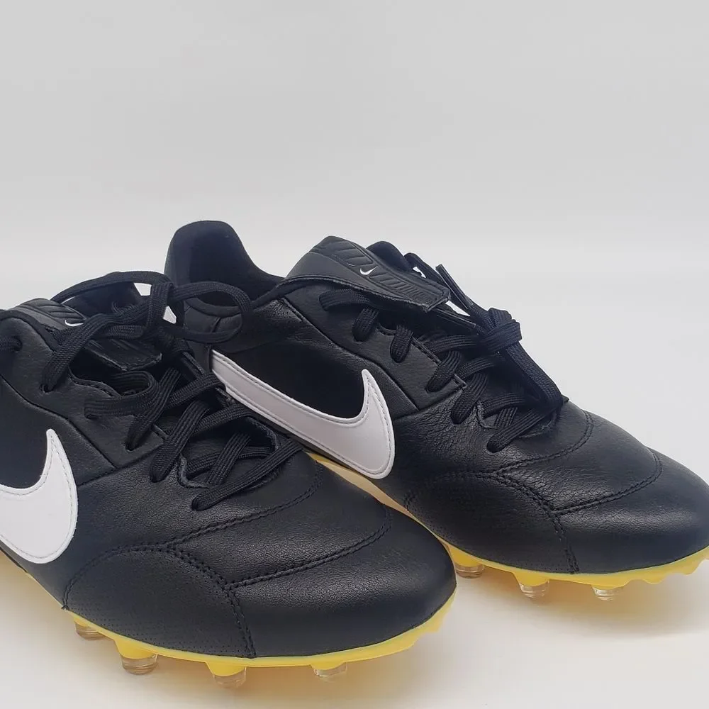 Nike Premier III FG Soccer Cleats Black White-Amarillo AT5889-005 Men’s Size 7Y